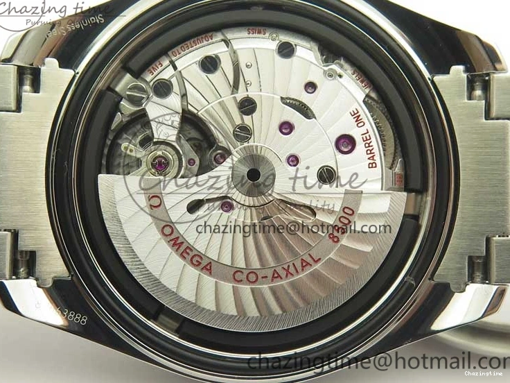 0228 FlexibleFit Aqua Terra 150M SS VSF 1:1 Best Edition Black Wave Textured Dial RG Hand on SS Bracelet A8500 Super Clone 8032